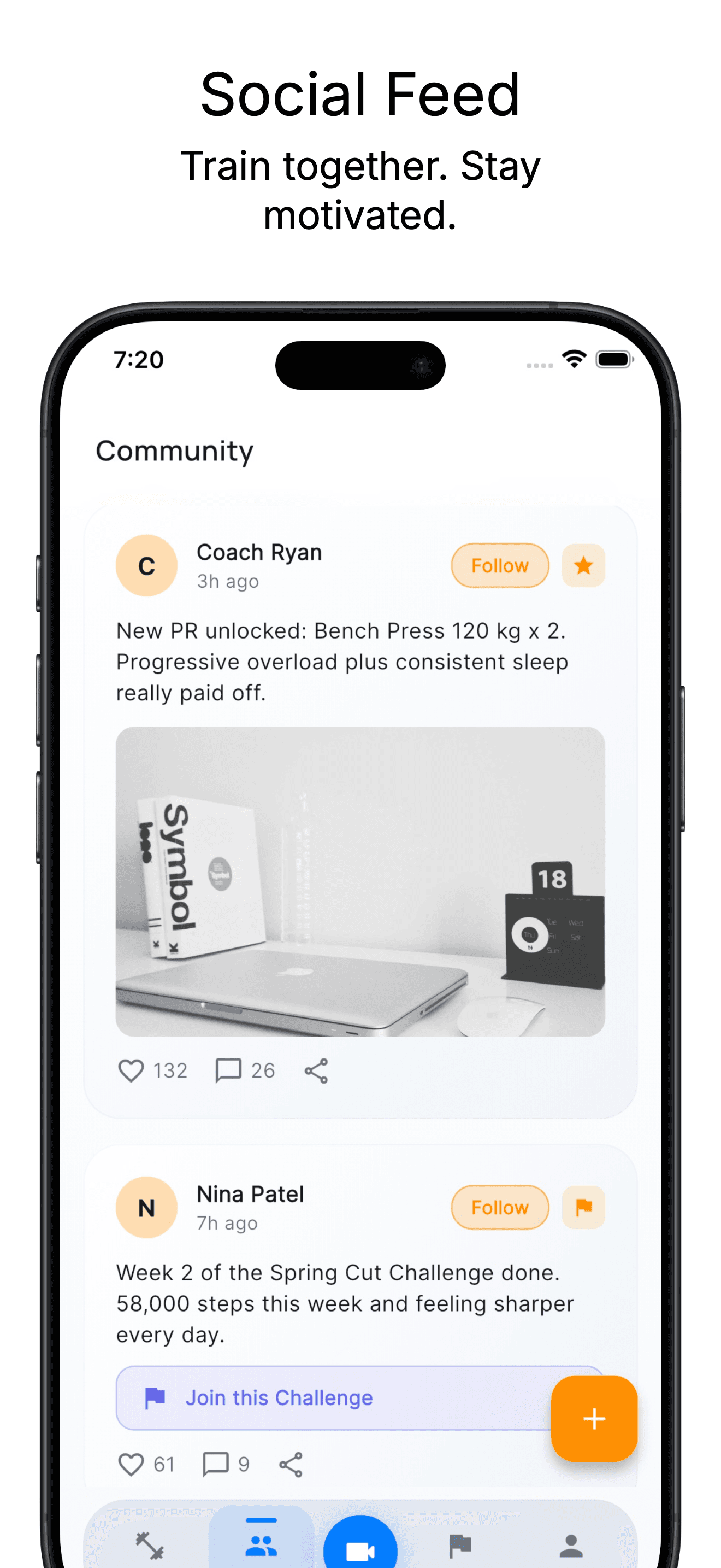 Social Feed screen